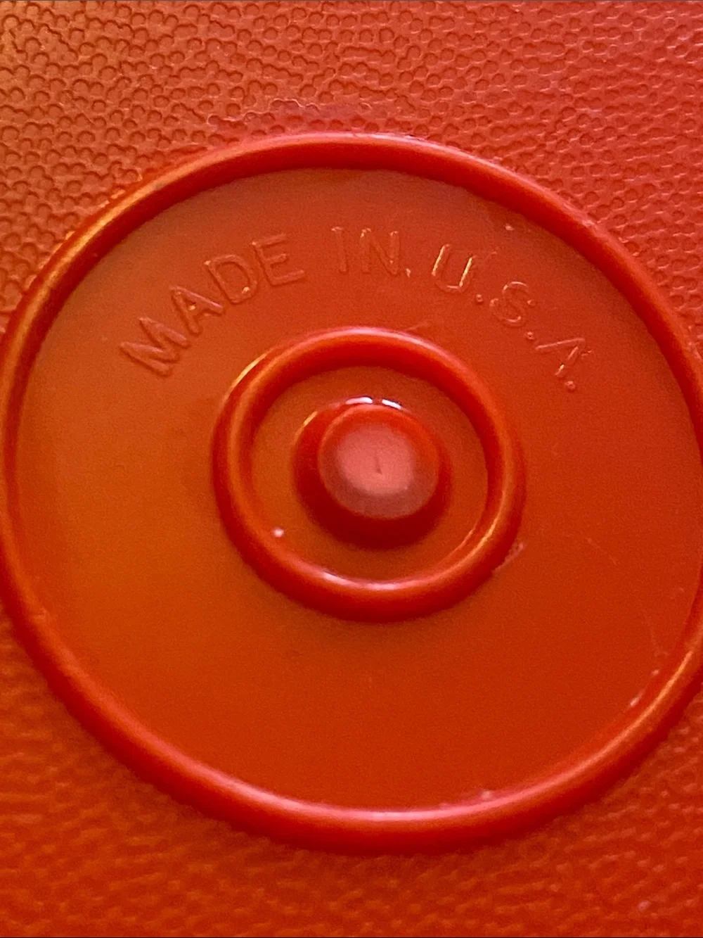 VTG, TUPPERWARE Made In USA Red Plastic Food Storage Container with Snap Handlet